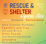 Plakat für Soli-Openair Rescue & Shelter
